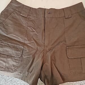 Olive Green Cargo Shorts